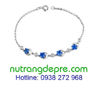 Lắc tay Saphire vàng 14K